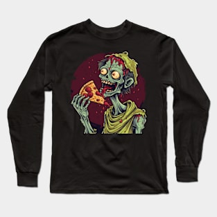 Zombie Pizza Party: Apocalypse Gourmet Long Sleeve T-Shirt